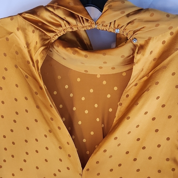 Ronny Kobo Collection Golden Long Sleeve Dress - Picture 9 of 10